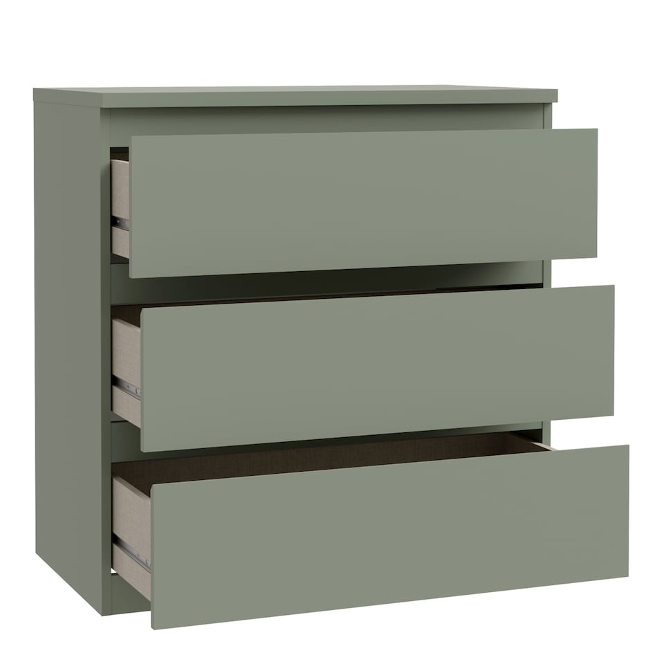 image 1 of Edmore 3 Drawer Chest in Sage Green