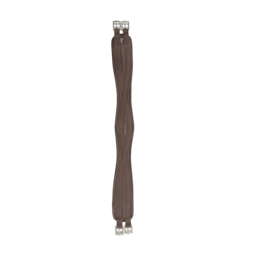image 1 of Shires Anti-Chafe Elastic Horse Girth - Brown - 44in