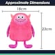 image 7 of Shy Monster Soft Toy Cute Plushie Huggable Cuddly Stuffed Toy Gift 23cm Orange