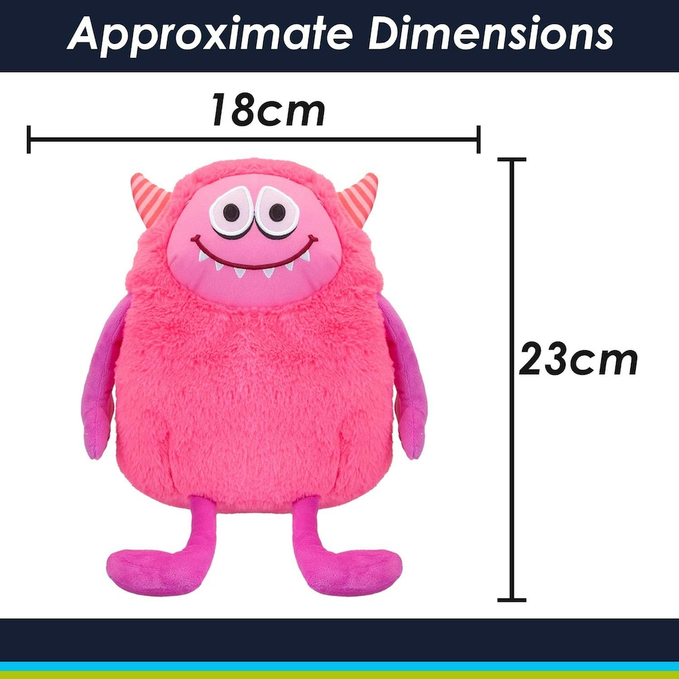 image 1 of Shy Monster Soft Toy Cute Plushie Huggable Cuddly Stuffed Toy Gift 23cm Orange