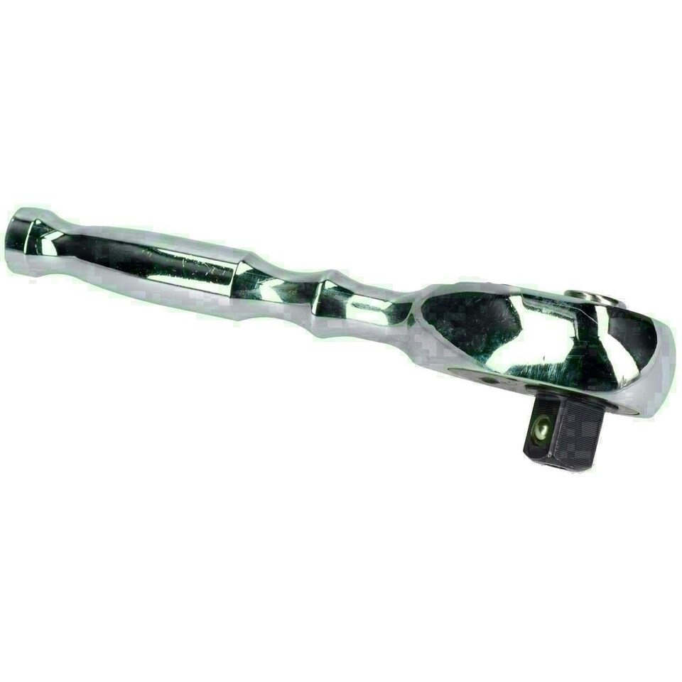 image 1 of 1/2" Drive Stubby Ratchet Socket Driver 72 Teeth Reversible Quick Release