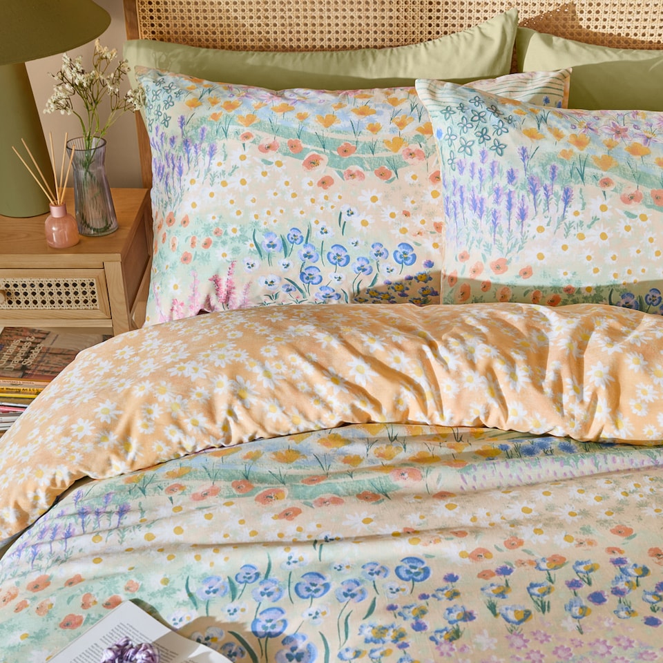 image 1 of Furn Florin Reversible Duvet Cover Set | Multi | Multicolour