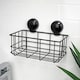 image 1 of Showerdrape SuctionLoc Black Wall Mounted Bottle Basket