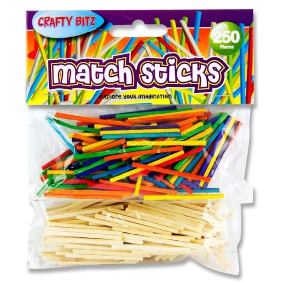 Bag of 250 Assorted Matchsticks by Crafty Bitz