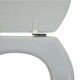 image 3 of Interiors by Premier Matte Grey Toilet Seat With Panel Lid, Toilet Cover With Fixings For Office Use, Oval Bathroom Seat Lid