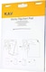 image 3 of KAV Tabletop Self Stick Flipchart Paper Pad with Dry Erase Pens, 58.5x50cm Plain 20 Sheets with Non-Toxic Markers for White Boards