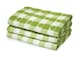 image 1 of Velosso Hearts Check Cotton Tea Towel 3 Pack | Green | One size