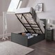 image 2 of New England Anthracite Ottoman Bed - King 5ft (150cm)