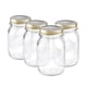 image 1 of Bormioli Rocco Quattro Stagioni Glass Preserving Jars - 500ml - Clear - Pack of 4