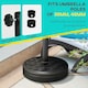 image 3 of Outsunny 18kg Concrete Parasol Base with Rattan Effect Heavy Duty Umbrella Stand