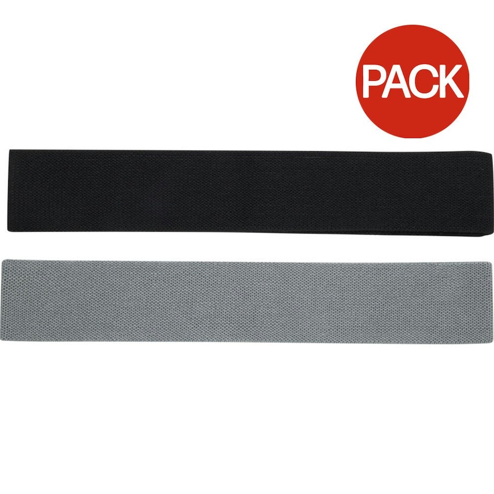 image 1 of Floso Gripped Resistance Band (Pack of 2) - Grey - One Size