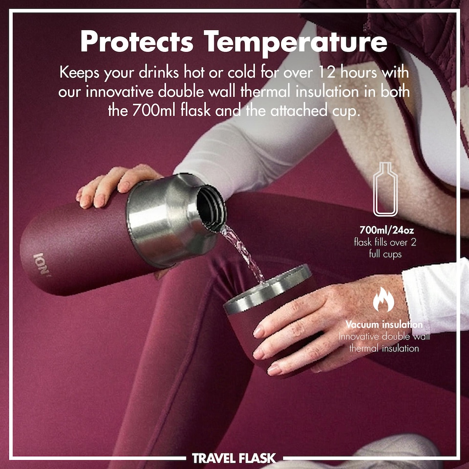 image 1 of Luma Flask & Mug, Vacuum Insulated, 700ml (24oz)