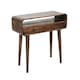 image 1 of Winnie Dark Mango Wood Console Table with 2 Drawers Brown