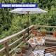 image 8 of GEEZY Metal Balcony Parasol Clamp 33-38mm Adjustable Galvanised Steel Fence Railing Holder