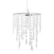 image 1 of Chrome & Clear Jewels Light Shade | Clear | Chrome | Small | 1