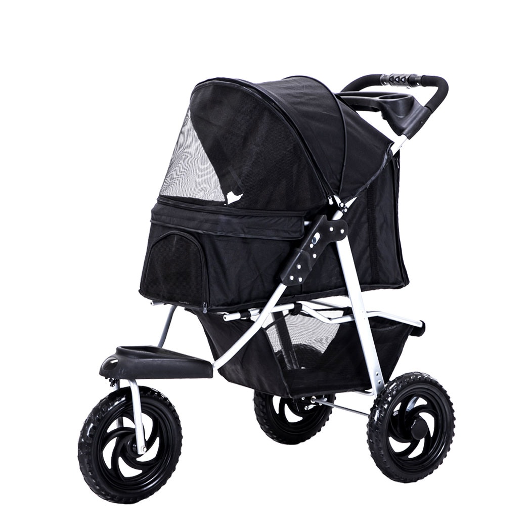 Skylos Pet Stroller Pram Dog Carrier Trailer Strollers 3 Wheels Foldable