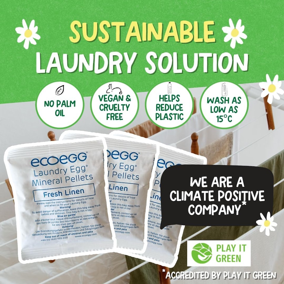 image 1 of Ecoegg Laundry Egg Refills / Fresh Linen / 70 washes