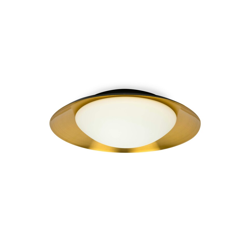 image 1 of Side LED Indoor Medium Flush Wall Light Black, Copper