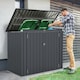 image 3 of COSTWAY 172 x 95 x 130 cm Outdoor Trash Can Storage Shed （Excluding foundation）