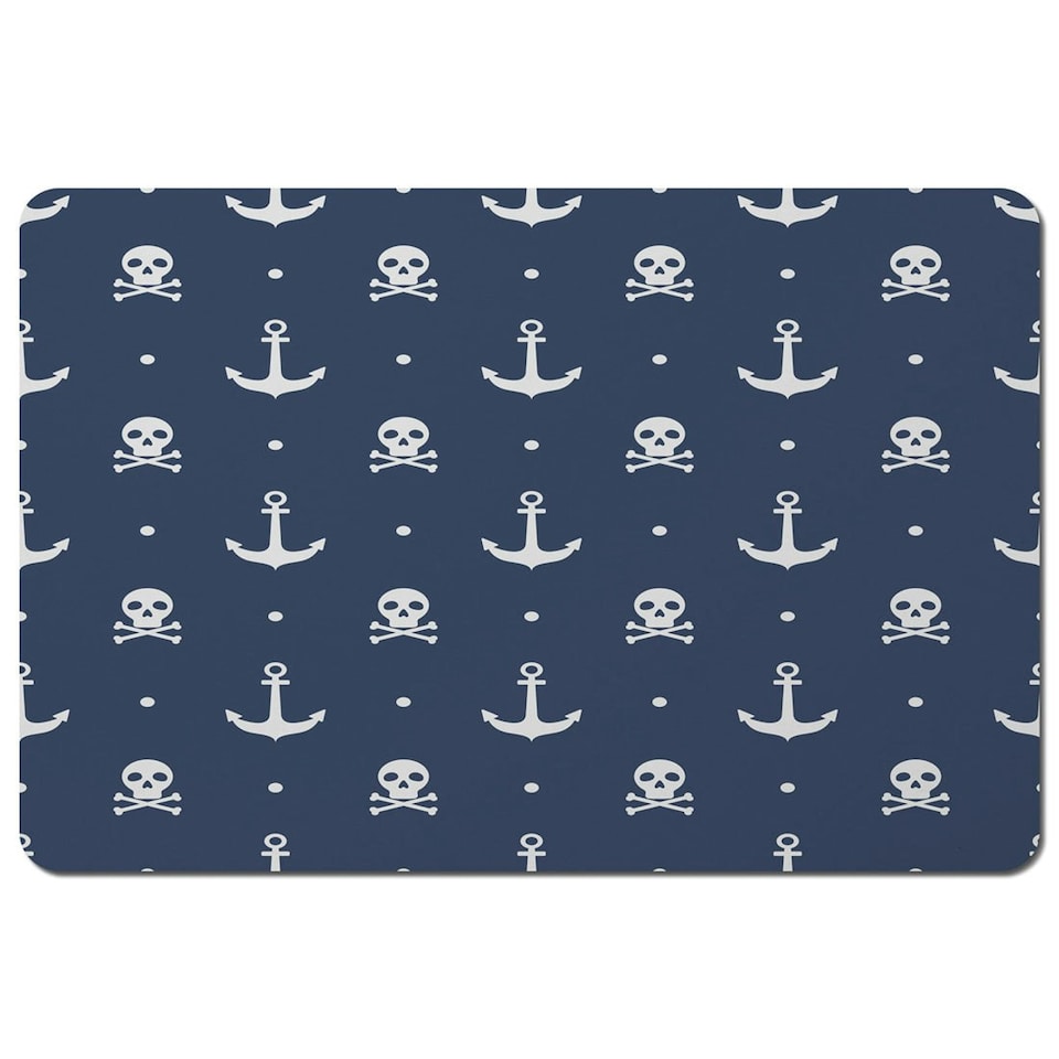 image 1 of Anchor with Skull & Bones (Placemat)