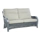image 2 of Desser Turin Grey 3 Seater Rattan Sofa Set in Pebble - Conservatory Sofa Suite