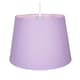 image 2 of Traditional 8 Inch Soft Lilac Linen Drum Table/Pendant Lamp Shade 40w Maximum | Purple | Lilac | 1
