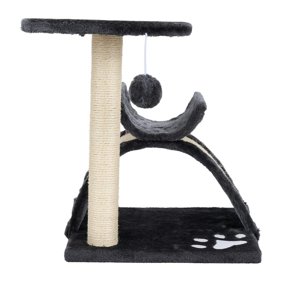 image 1 of Pets Mood Cat Tower Condo with Sisal Scratching Post and Interactive Hanging Toy