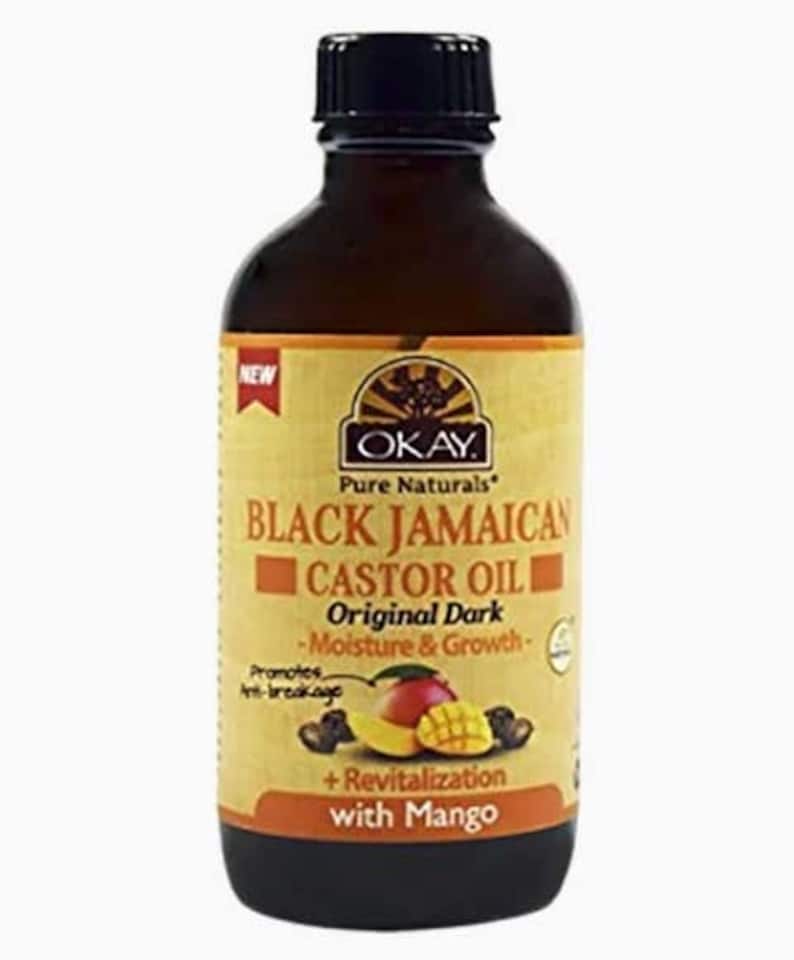 Okay Black Jamaican Original Dark Castor Oil With Mango