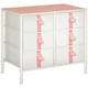 image 6 of HOMCOM 6 Drawer Chest of Drawers w/ Wooden Top Kid Room Closet Hallway Pink