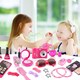 image 3 of Hairdressing & Vanity Beauty Set for Kids - Portable Role Play Styling Kit with Fashion Handbag