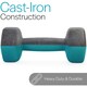 image 5 of Neoprene Hex Dumbbells (3kg)