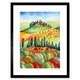 image 1 of Landscape Of Tuscany House On The Hill Folk Artwork Framed Wall Art Print