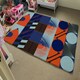 image 4 of Deconstructed postmodern inspired artwork (Rug) Blue | Large: 140x200cm