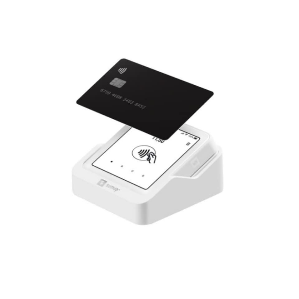 image 1 of SumUp Solo with Charging Cradle Card Payment Reader with Built-in WiFi & 4G