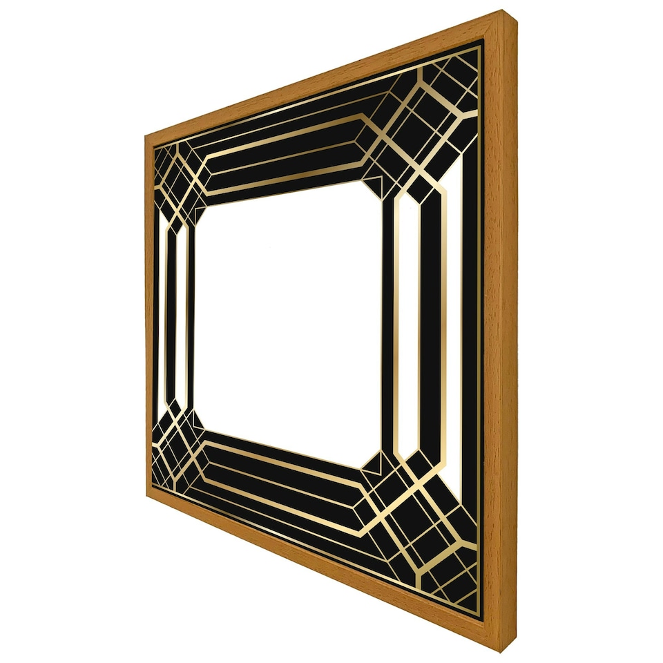 image 1 of Art deco black frame (Picture Frame) Brown | XL