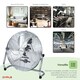 image 3 of Oypla Electrical 18" Chrome 3 Speed Free Standing Gym Fan