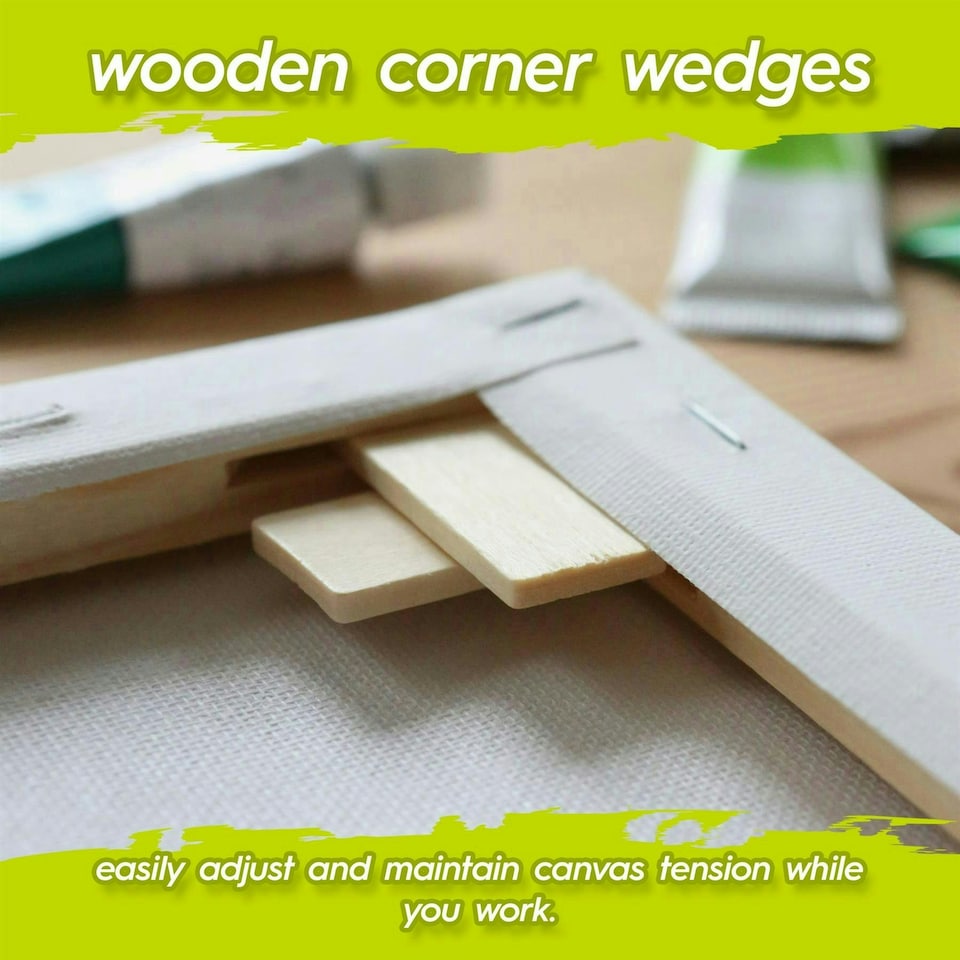 image 1 of Fax Potato Stretched Canvas with Wooden Wedges - 12" x 16" - Pack of 5