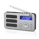 image 1 of Portable DAB/DAB+/FM Radio Dual Alarm Clock with Built-In Rechargeable Battery - RDS, DRC, Prune & AUX Output - August MB225S