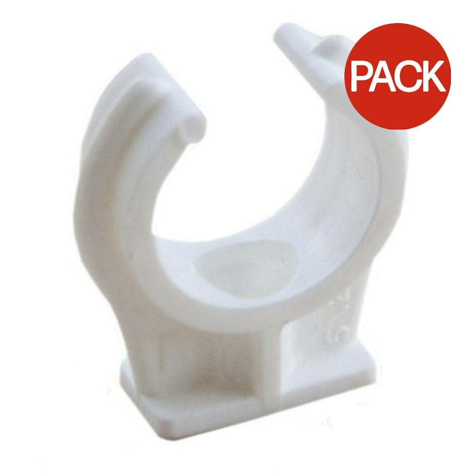 Oracstar Pipe Clips (Pack of 8) - White - One Size