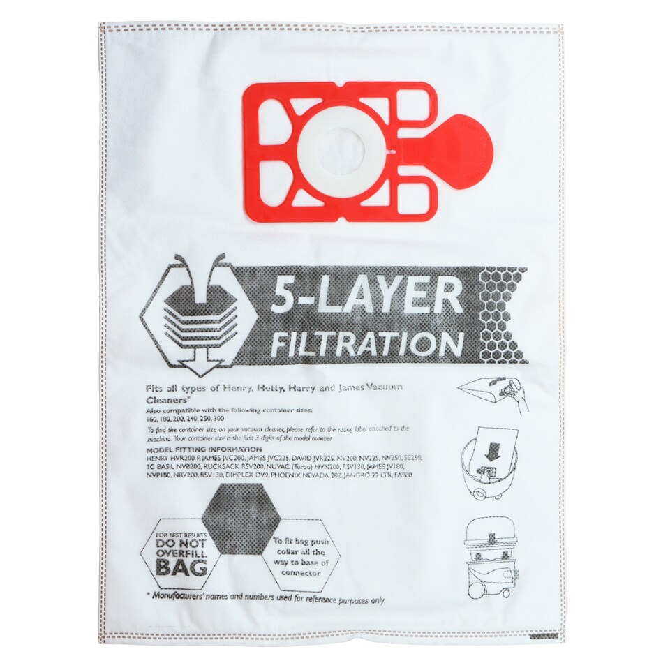 image 1 of Reliapart Dust Bags for Karcher 604015 Pack of 10 T7-1 T9-1 T10-1 T12-1 Powerful