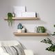 image 2 of Floating Storage Shelf Wall Mounted Wooden CD DVD Book Shelves Home Living Room | Brown