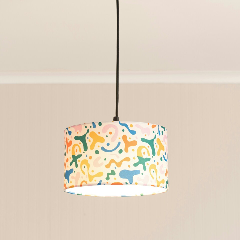 image 1 of ValueLights Kids Bright Abstract Easy Fit Ceiling Light Shade - Bulb Included