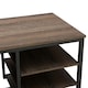 image 3 of Sunjoy Studio Space Desk Black | wood grain
