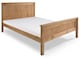 image 1 of 5ft King Size Waxed Pine,Wood,Wooden High Foot End,Solid Panel Bed Frame.Shaker Style | Clear | Natural Pine | King