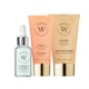 image 1 of Warda Luxury Skincare Skin Glow Boost Vitamin C Gel Serum 30ml + Skin Hydration Boost Hyaluronic Acid Eye Serum 15ml + Skin Lifter Boost Collagen Moisturiser 50ml
