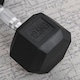 image 8 of HOMCOM 12.5KG Single Rubber Hex Dumbbell Portable Hand Weights for Home Gym