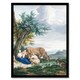 image 1 of Aert Schouman Framed Wall Art Peasant Family in a Landscape with Cattle