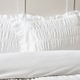 image 2 of Seersucker Frill Duvet Cover Set | White