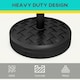 image 4 of Outsunny 18kg Concrete Parasol Base with Rattan Effect Heavy Duty Umbrella Stand