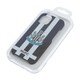 image 4 of Newcastle United FC iPhone 15 Compatible Striped Phone Case - Black/White - 14.5cm x 7cm